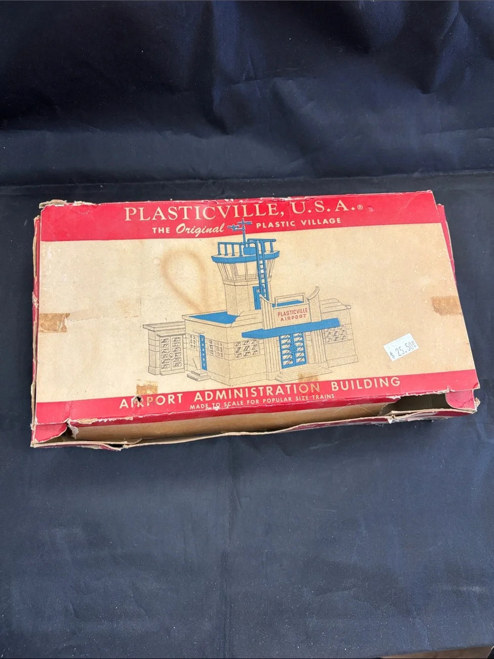 Plasticville Airport Administration Building - Red and Tan.  0275